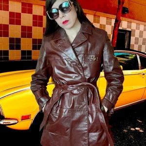Vintage / Etienne Aigner / Oxblood Brown / Leather / Jacket